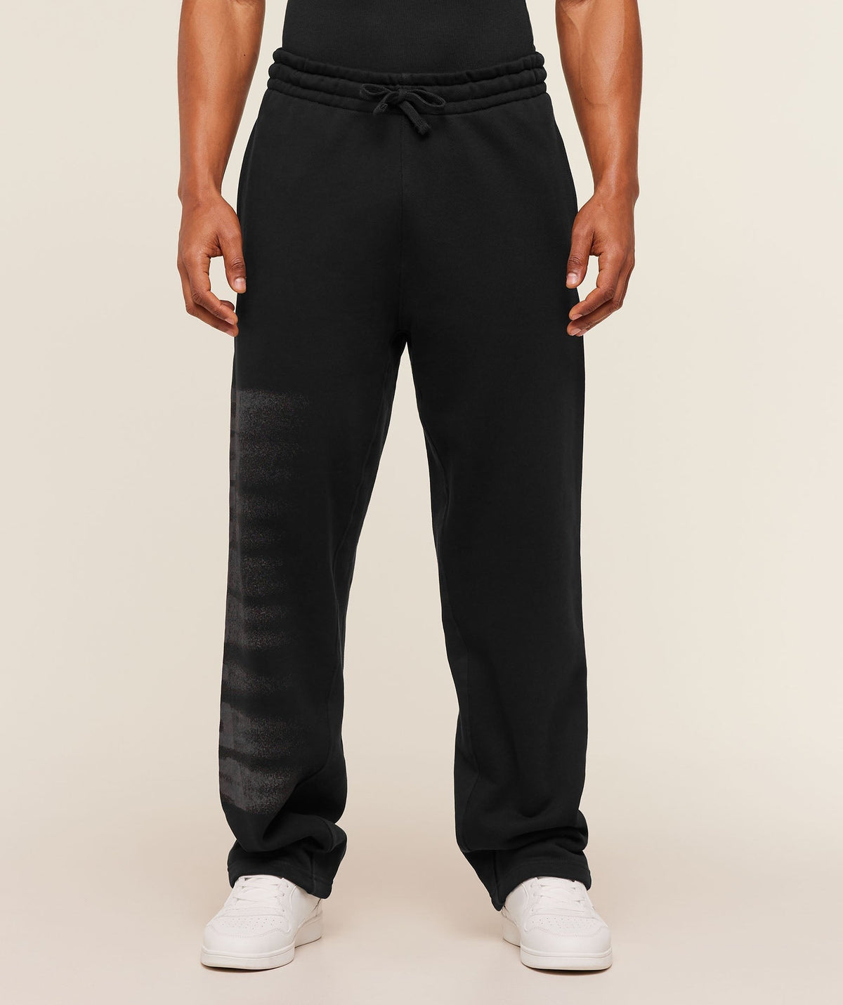 Gymshark Fade Graphic Straight Leg Pant - Black