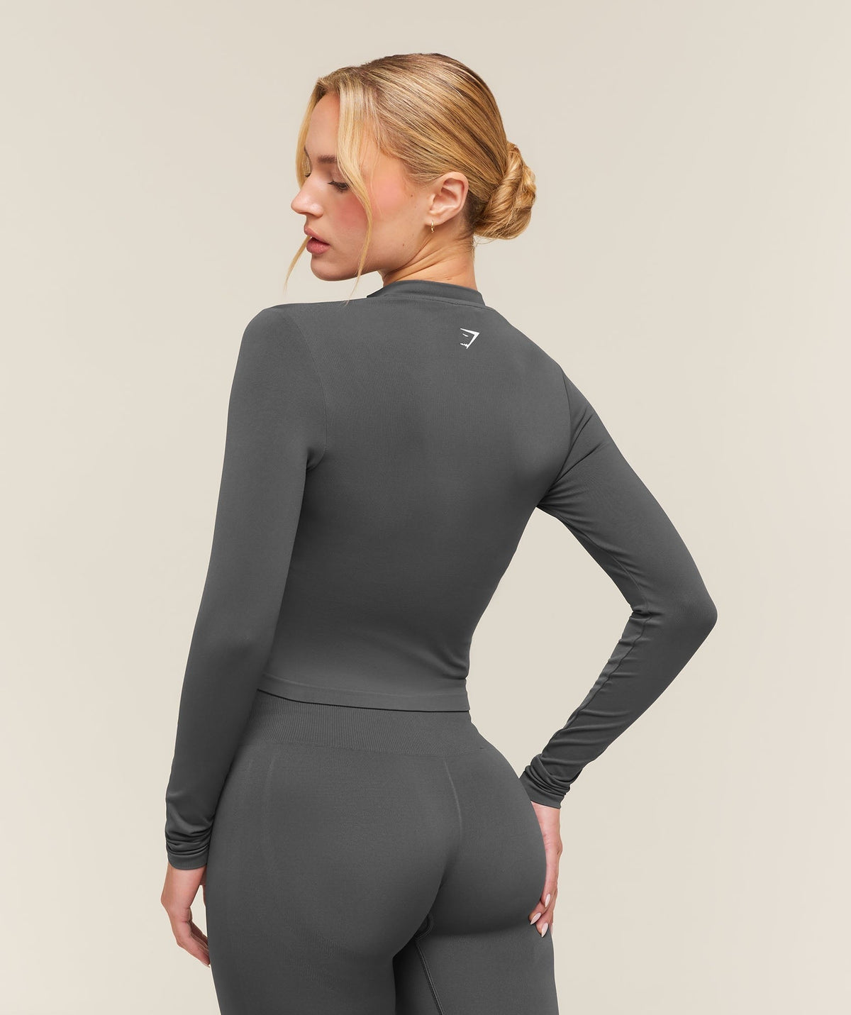 Gymshark Everyday Seamless Zip Tracktop - Onyx Grey
