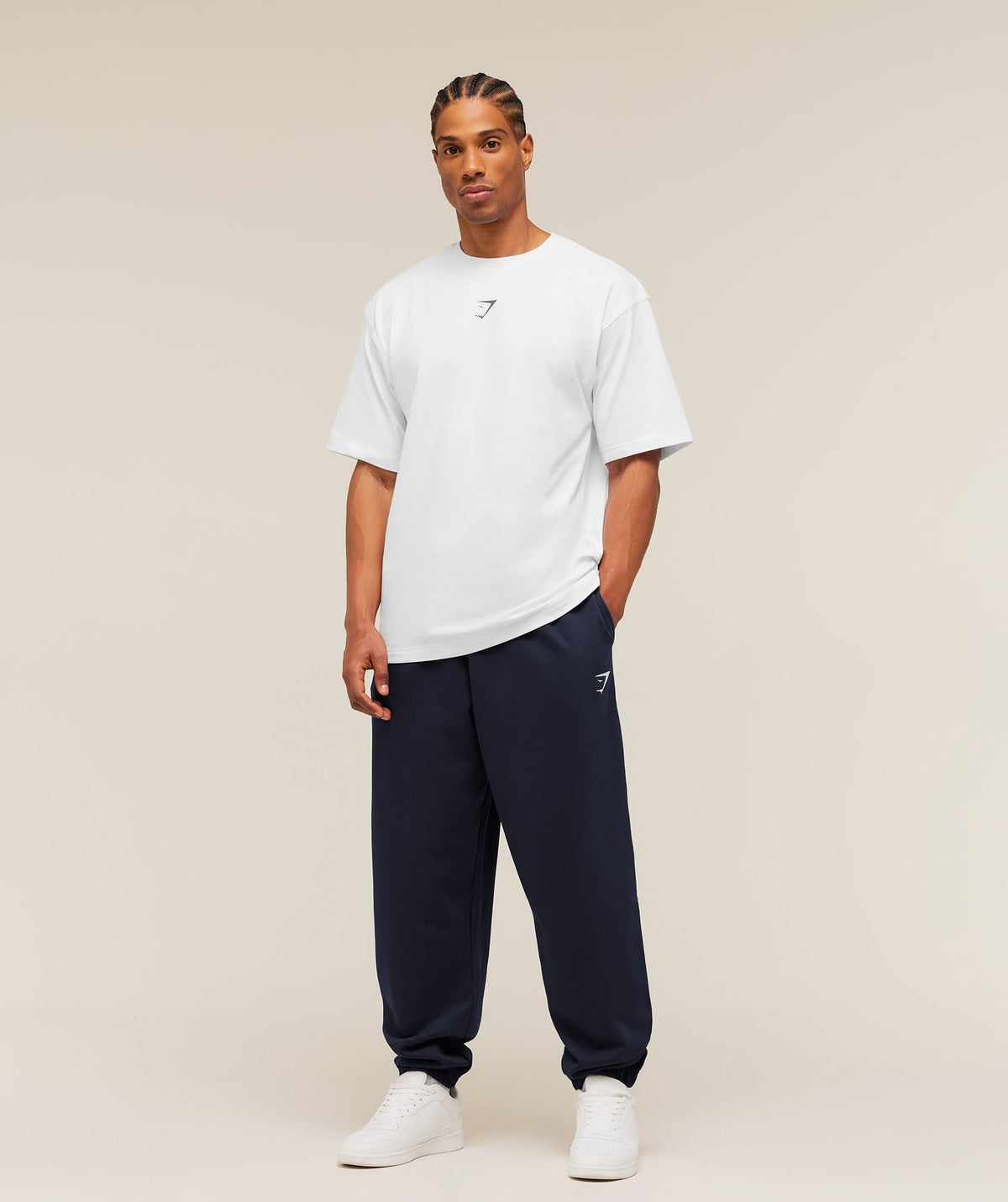 Gymshark Crest Oversized Jogger - Heavy Blue
