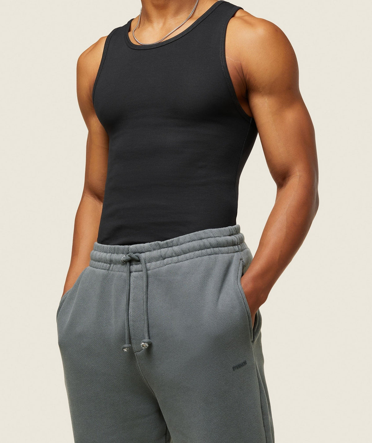 Gymshark Lifestyle Ribbed Tank - Black