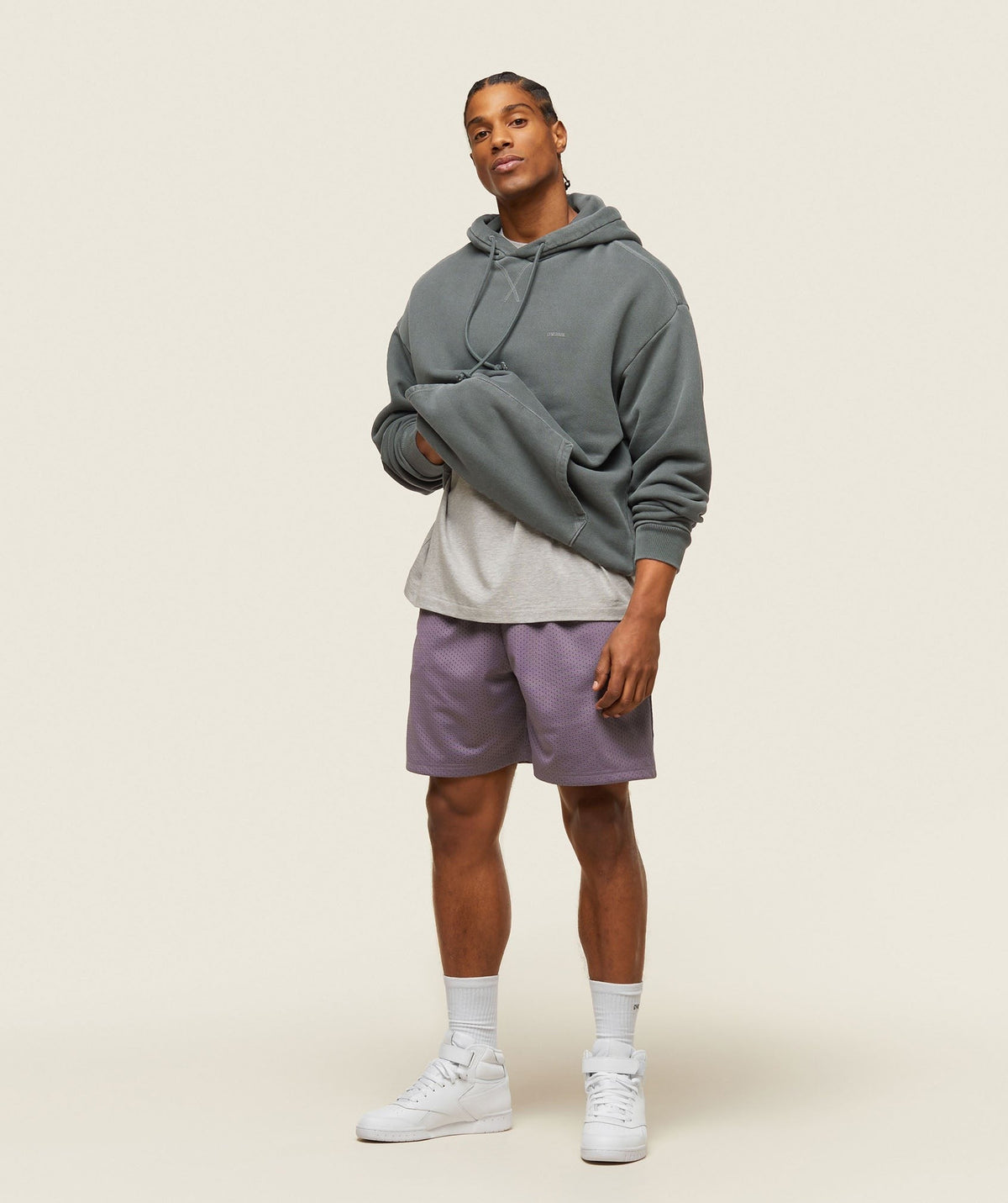 Gymshark Lifestyle Basketball Shorts - Fog Purple