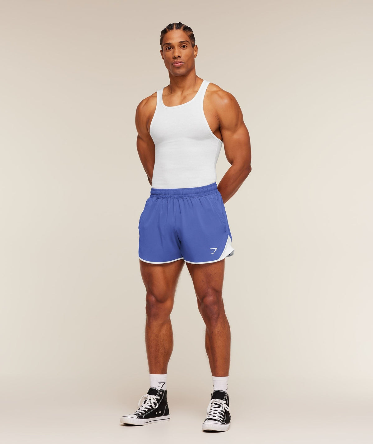 Gymshark Accent Conditioning Shorts - Force Blue