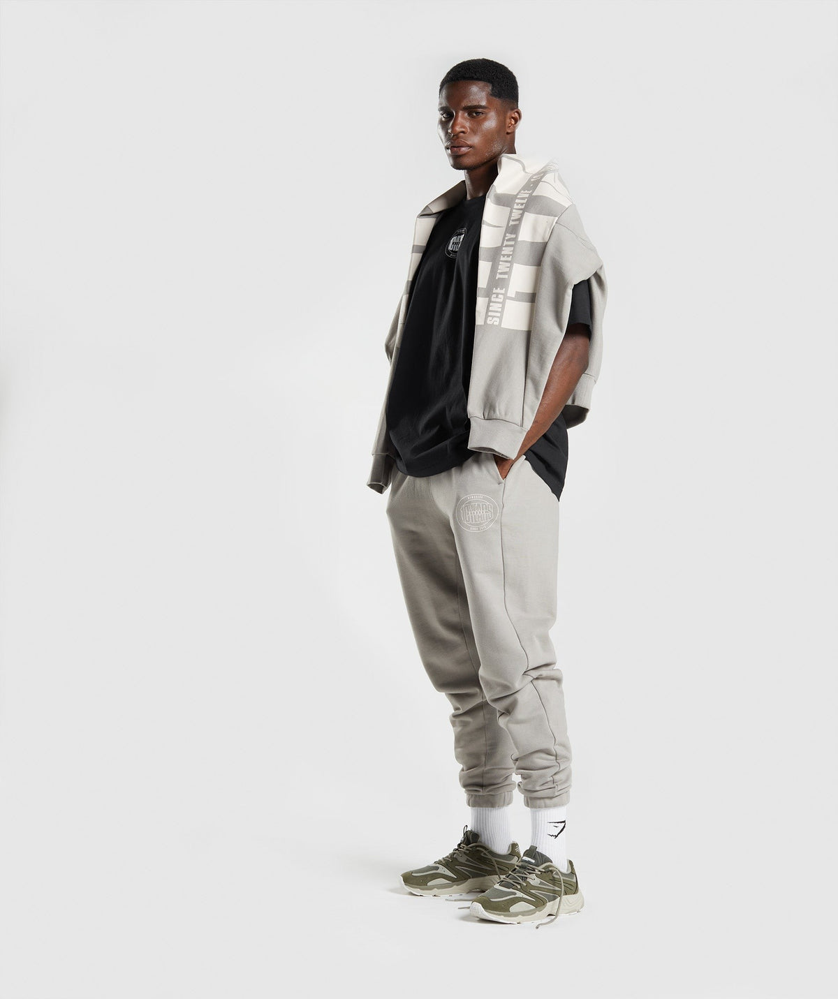 Gymshark GS10 Year Joggers - Ecru Brown