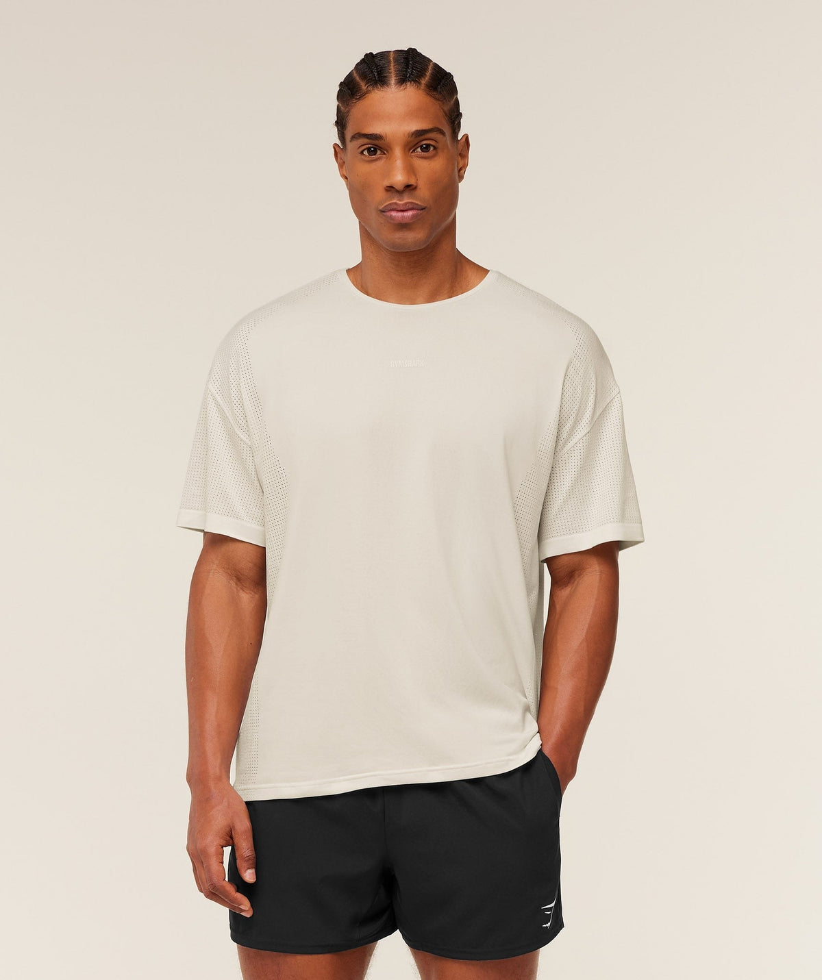Gymshark Distance Seamless Tee - Soft White