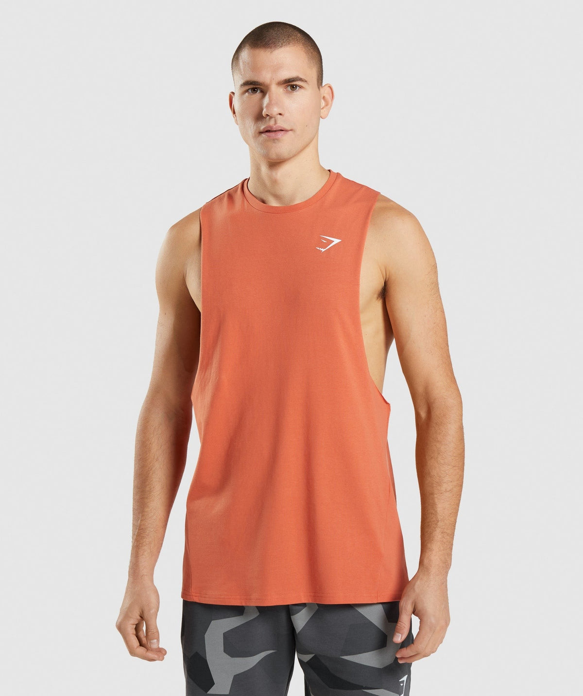 Gymshark Critical Drop Arm Tank - Clay Orange