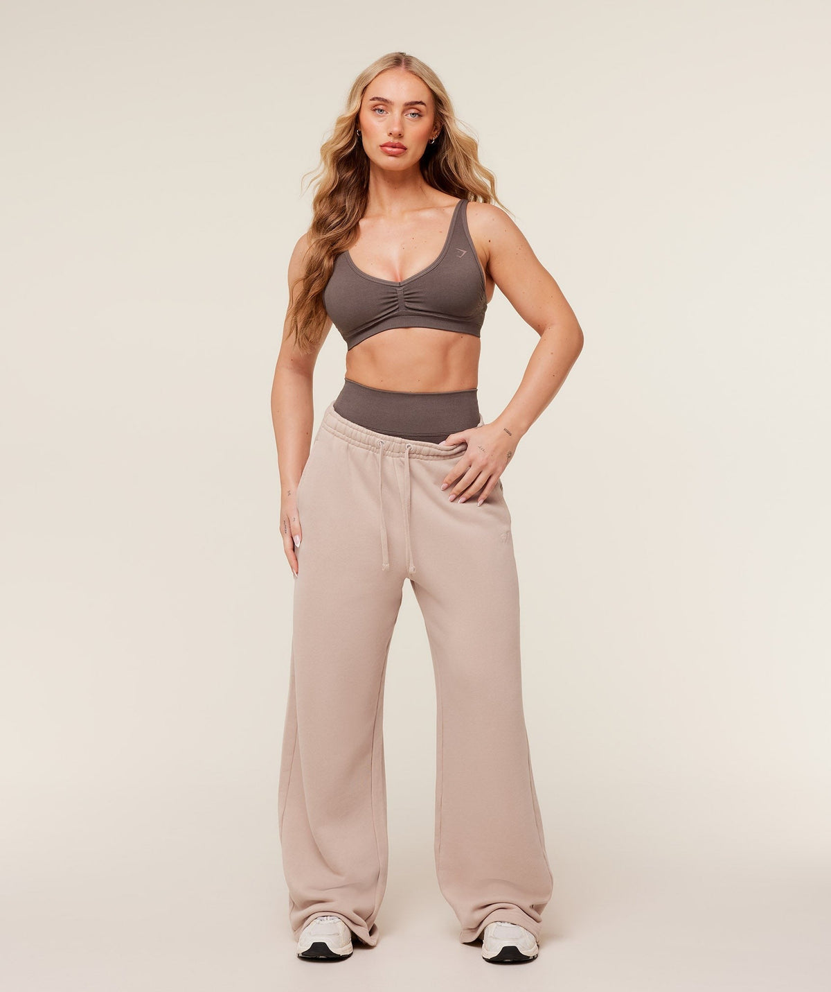 Gymshark Pump Straight Leg Pants - Dusk Pink/Wash