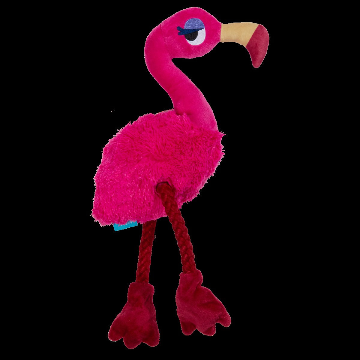 Fahari Flamingo Plush Tug Dog Toy