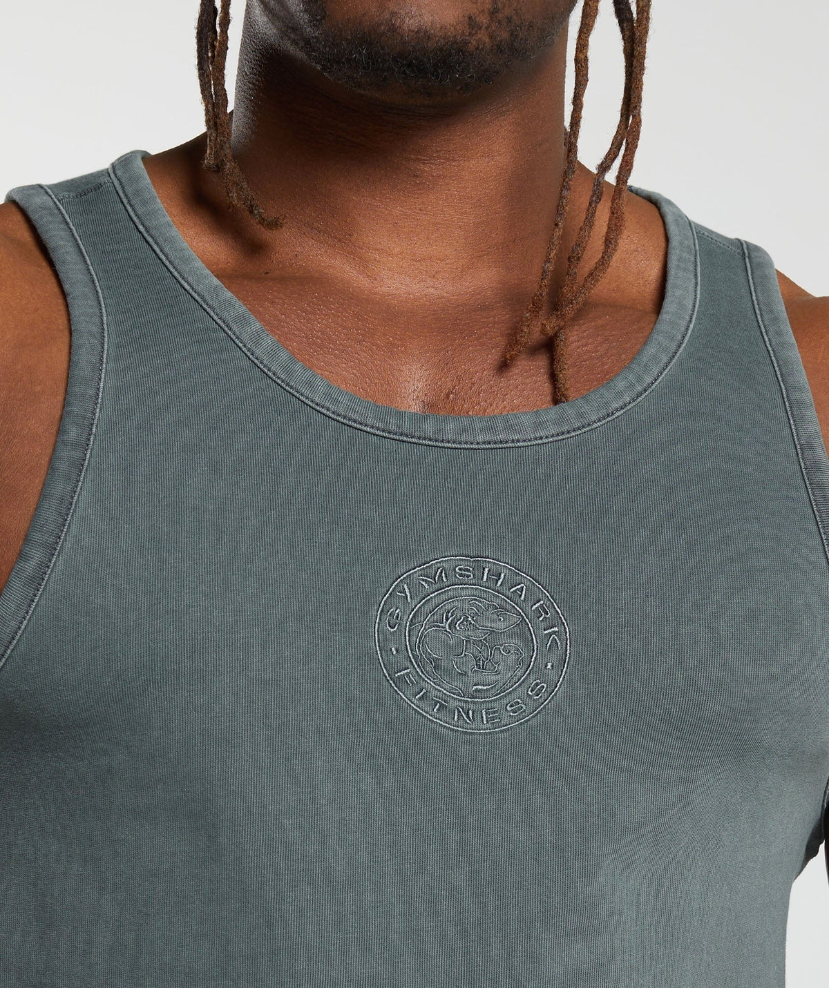 Gymshark Premium Legacy Tank - Cargo Teal/Pigment Dye