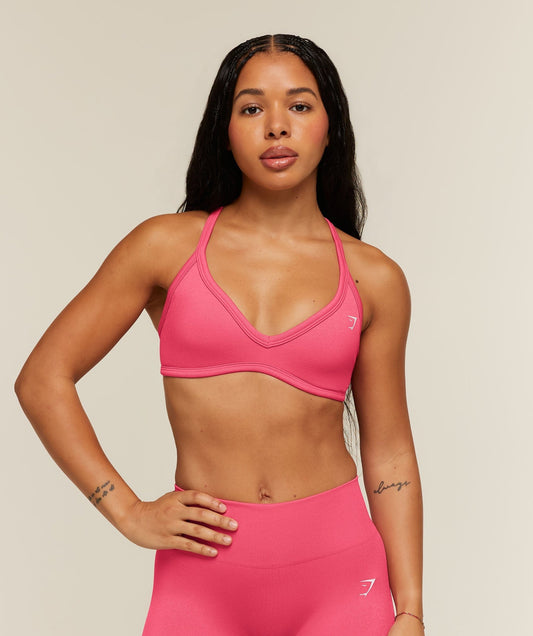 Gymshark Adapt Solid Sports Bra - Motion Pink