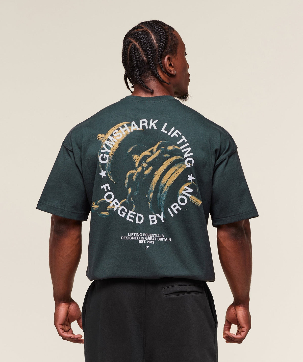Gymshark Forged By Iron Tee - Darkest Teal