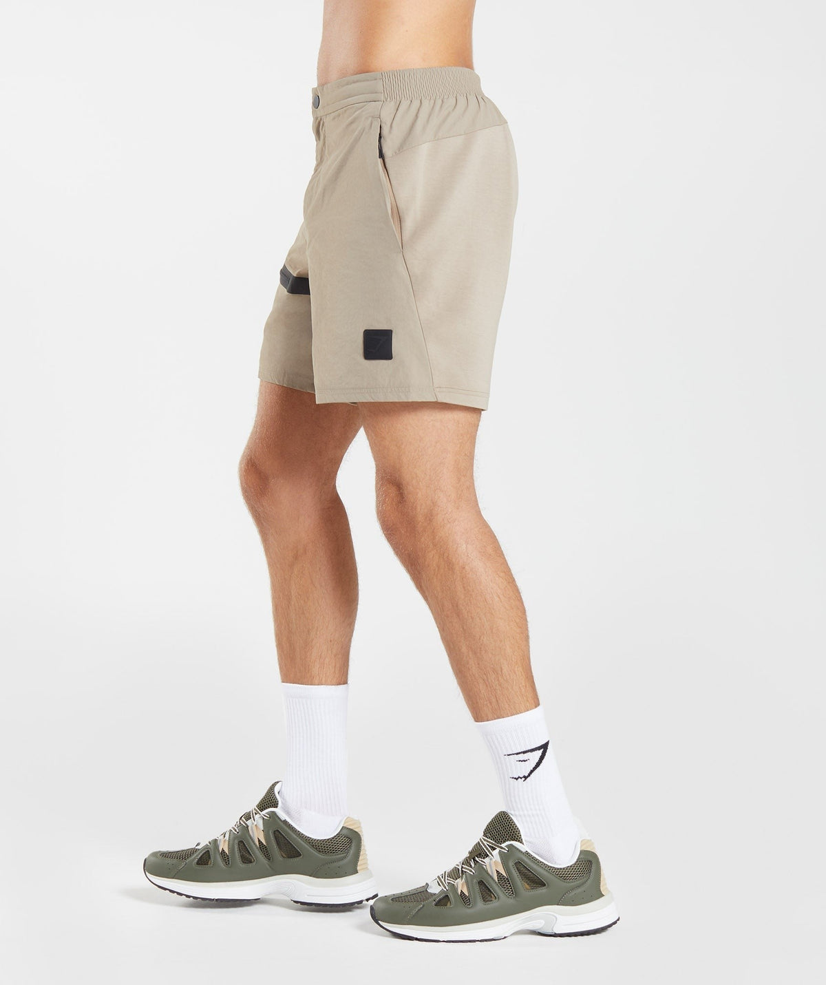 Gymshark Retake Woven Short - Cement Brown