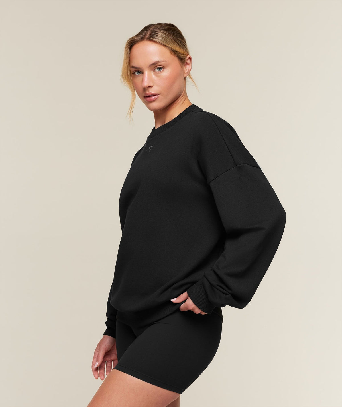 Gymshark For The Ones Who Show Up Graphic Sweatshirt - Black