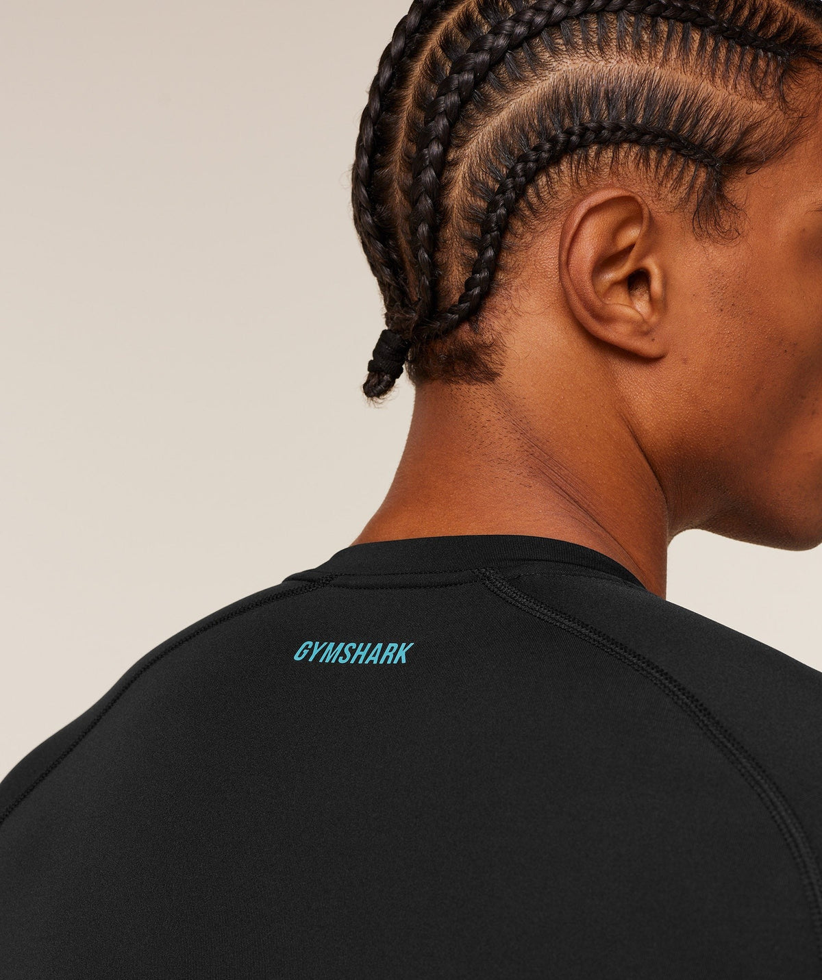 Gymshark Element Baselayer Long Sleeve Tee - Black/Brand Blue