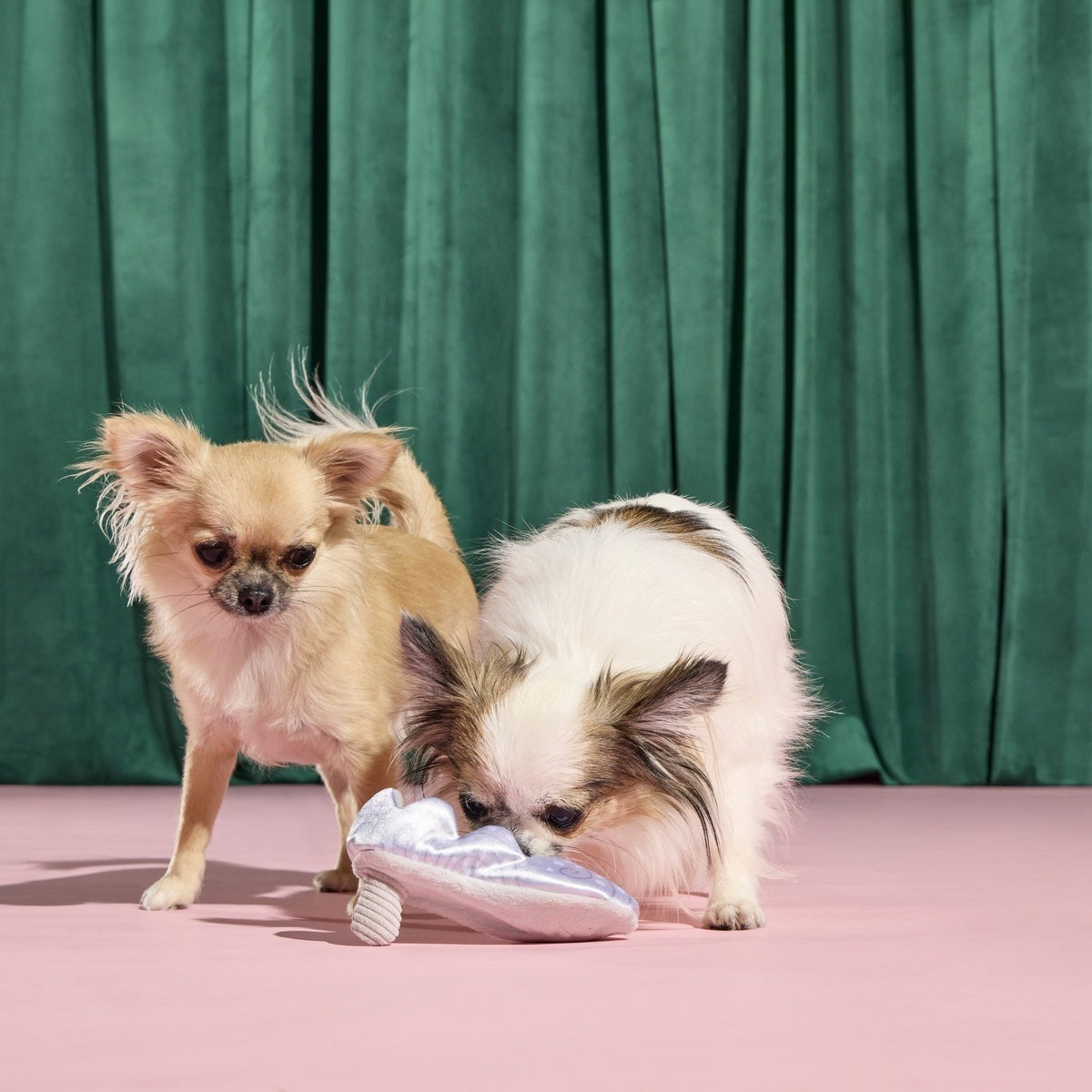 Nessa's Squeakin' Slipper Plush Enrichment Dog Toy
