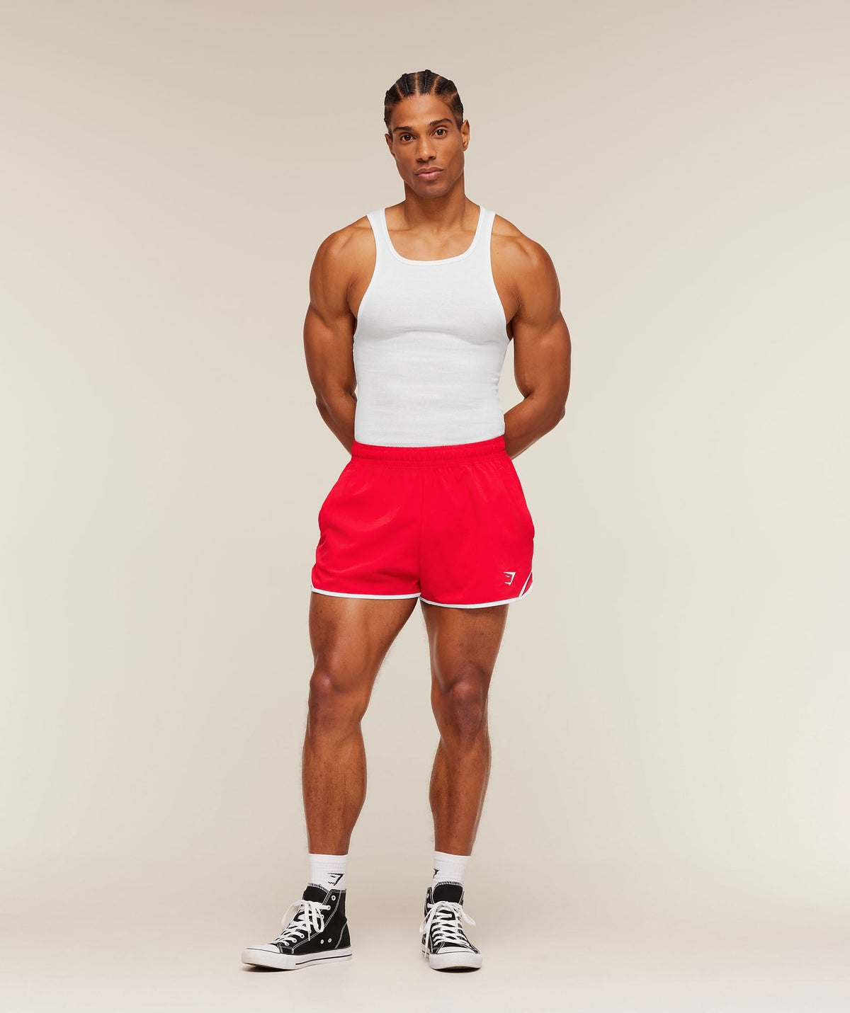 Gymshark Accent Conditioning Shorts - Athletic Red