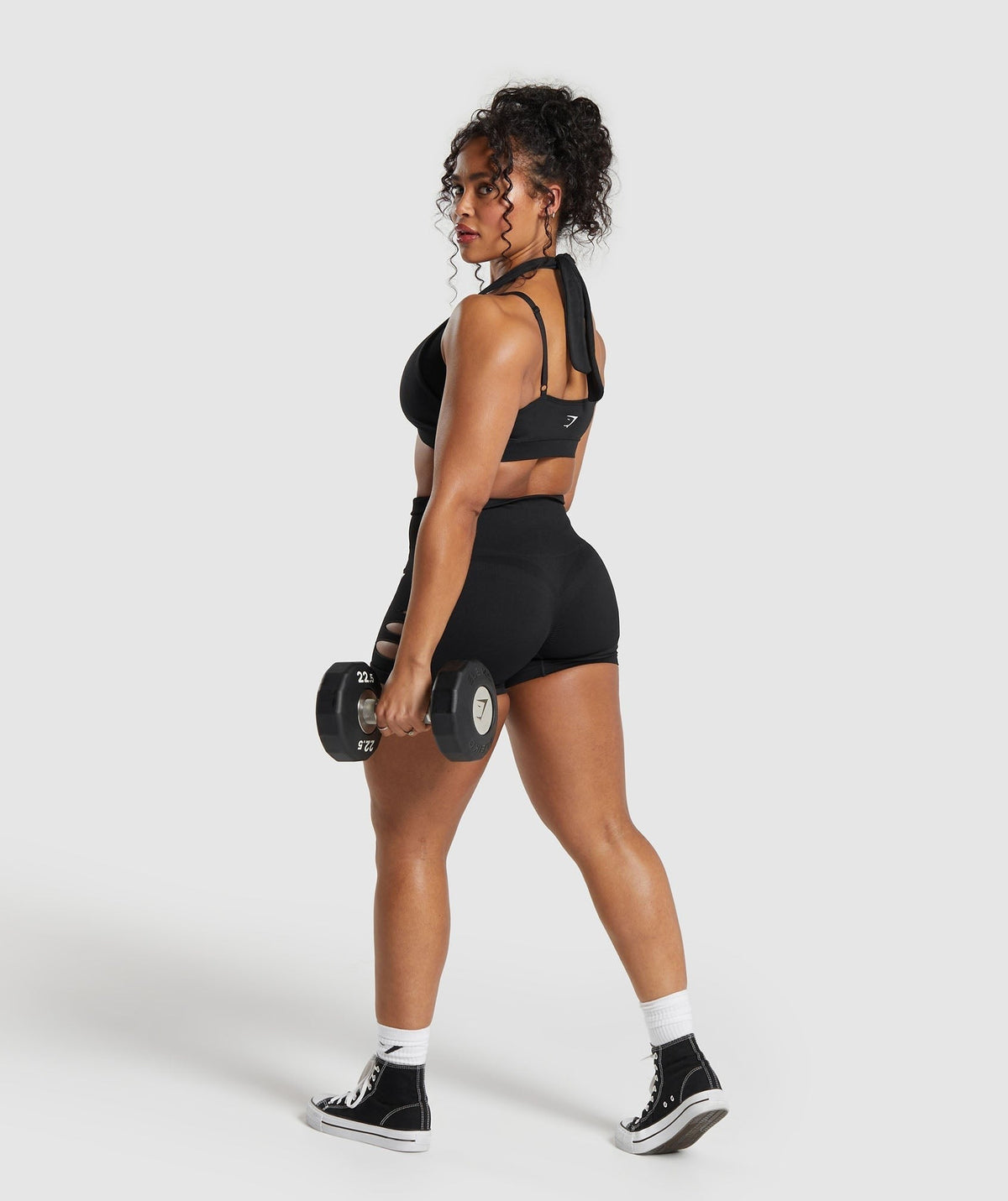 Gymshark Gains Seamless Ripped Short - Black