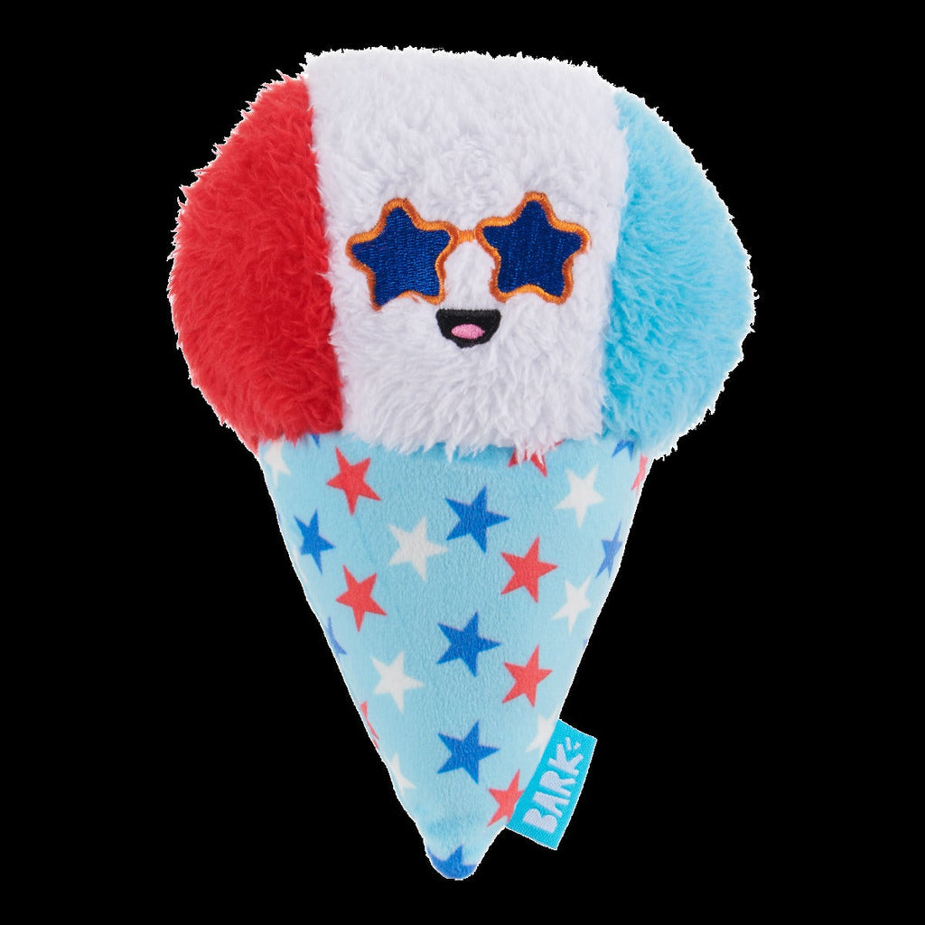 Liberty Cone Plush Fetch Dog Toy