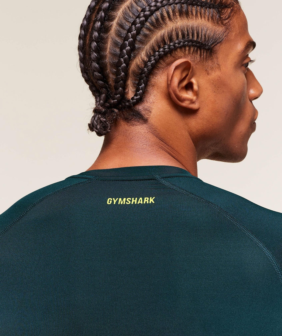 Gymshark Element Baselayer Long Sleeve Tee - Deep Petrol Blue/Sorbet Yellow