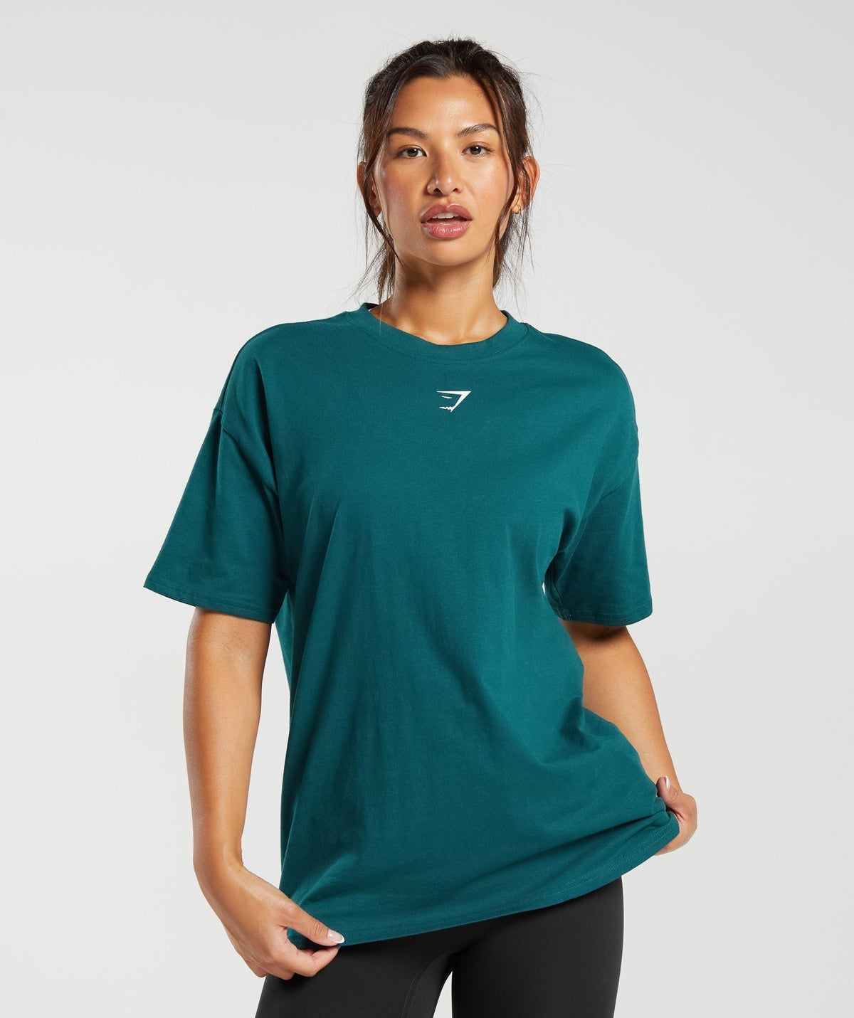 Gymshark Fraction Oversized Tee - Deep Teal