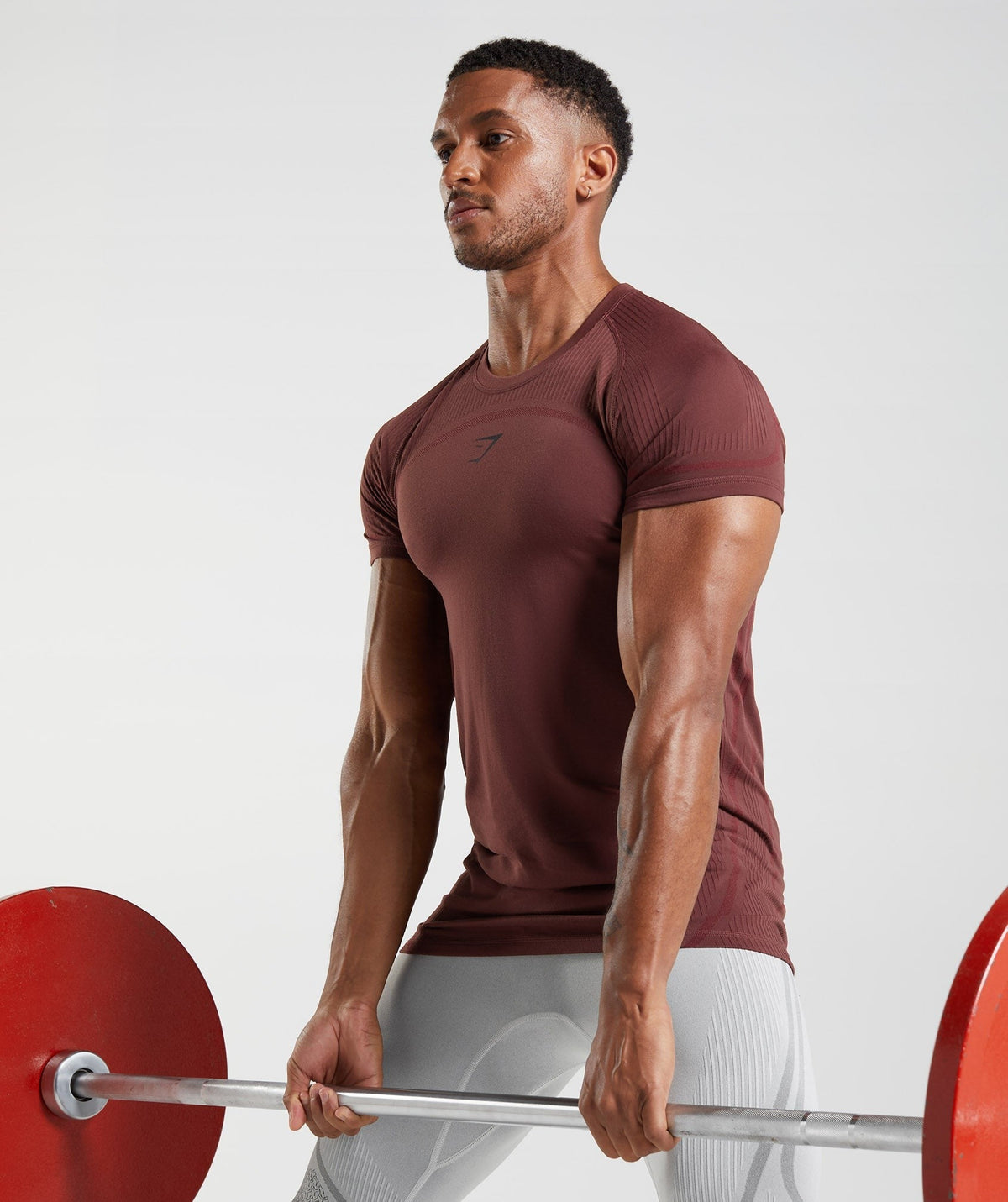 Gymshark 315 Seamless Tee - Cherry Brown