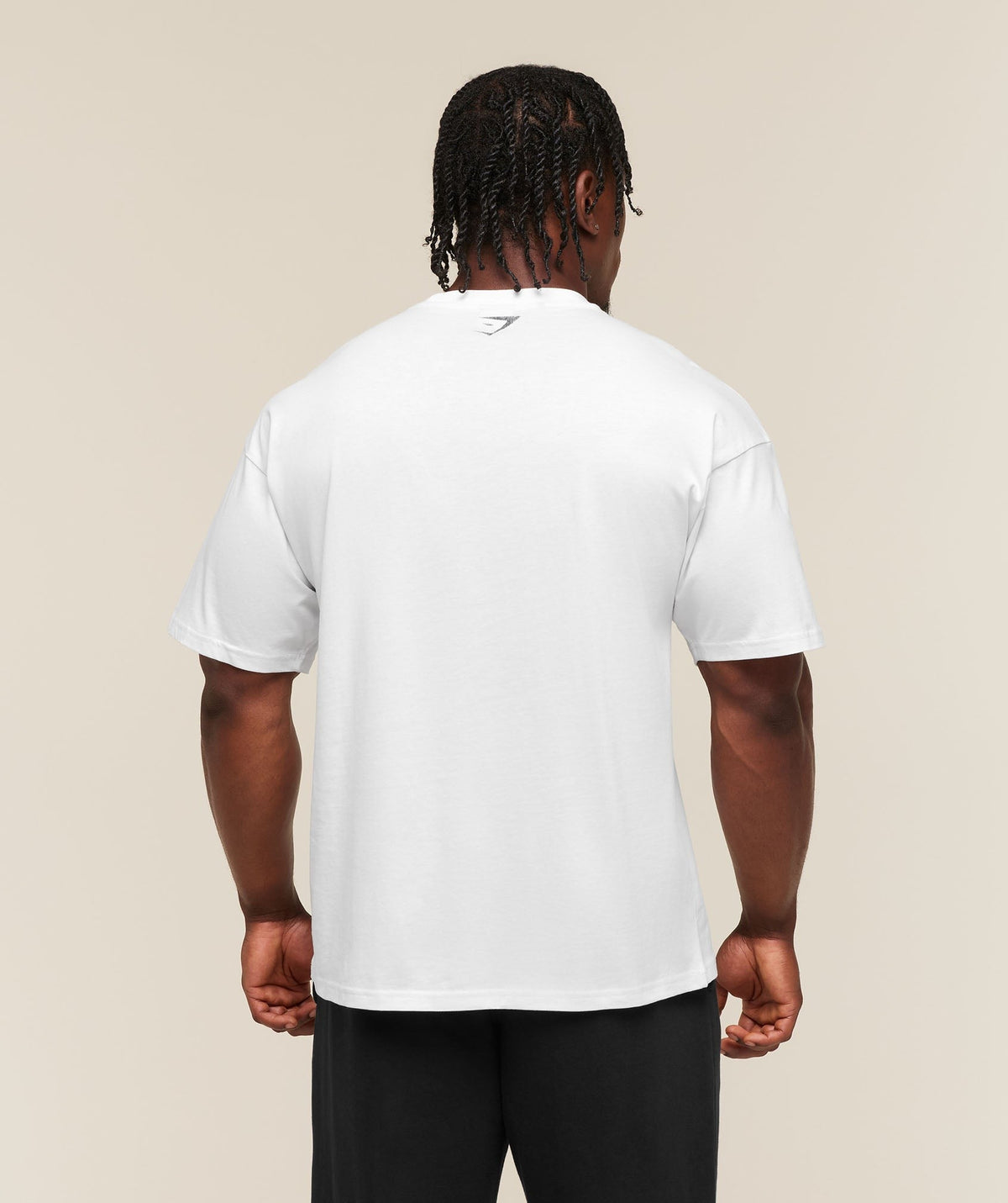 Gymshark Faded Collegiate Graphic Tee - White