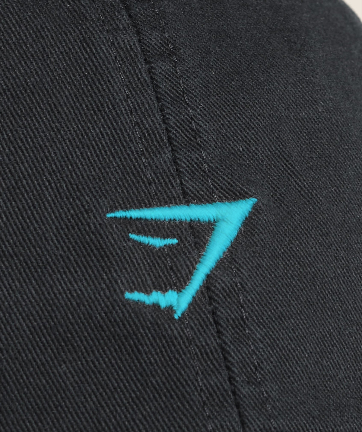 Gymshark Relaxed Cap - Black/Brand Blue