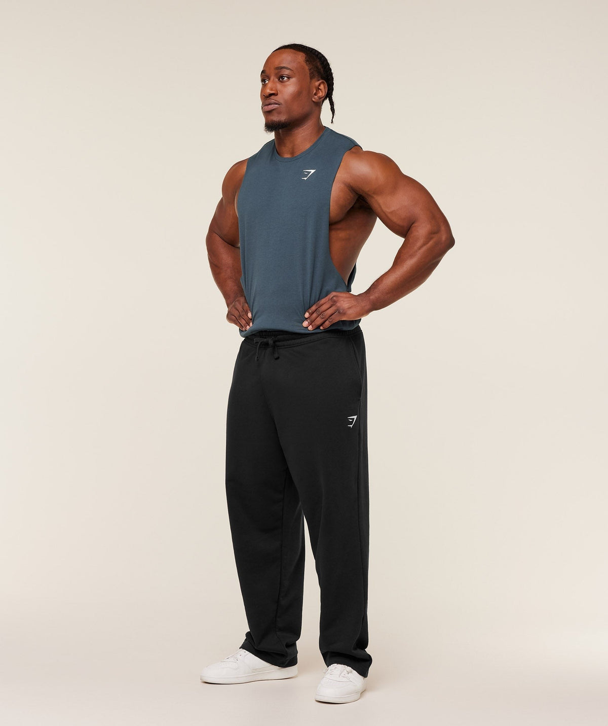 Gymshark Critical Drop Arm Tank - Stealth Blue