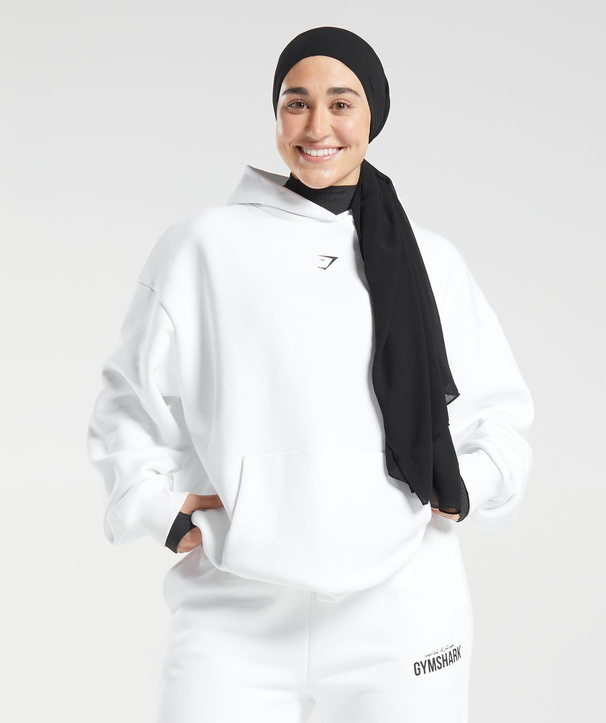 Gymshark x Leana Deeb Oversized Hoodie - White