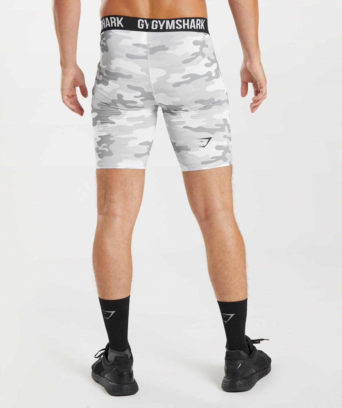 Gymshark Element Baselayer Shorts - Light Grey Print