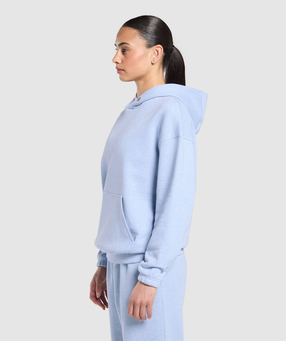 Gymshark Rest Day Sweats 2.0 Oversized Hoodie - Bros Gentle Blue Marl