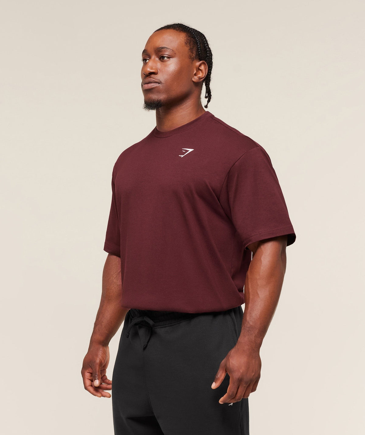 Gymshark Essential Short Sleeve Tee - Rich Maroon