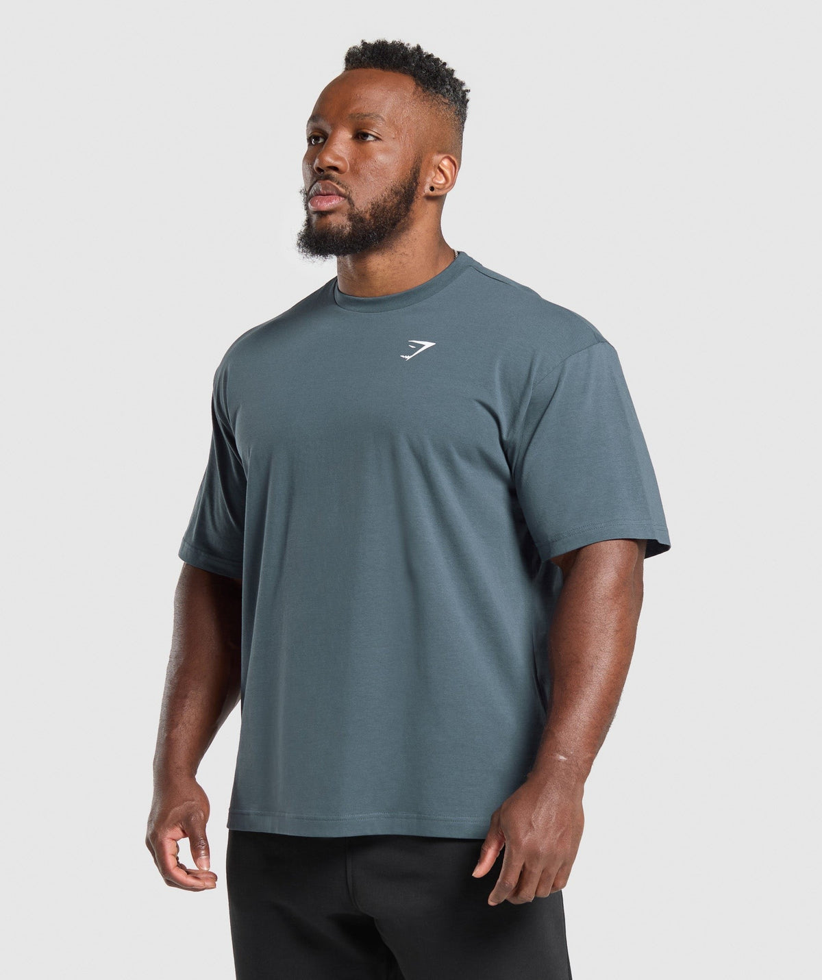 Gymshark Essential Short Sleeve Tee - Titanium Blue