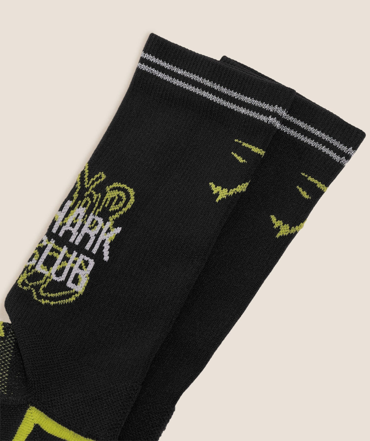 Gymshark Graphic Single Pack Crew Running Sock - Black