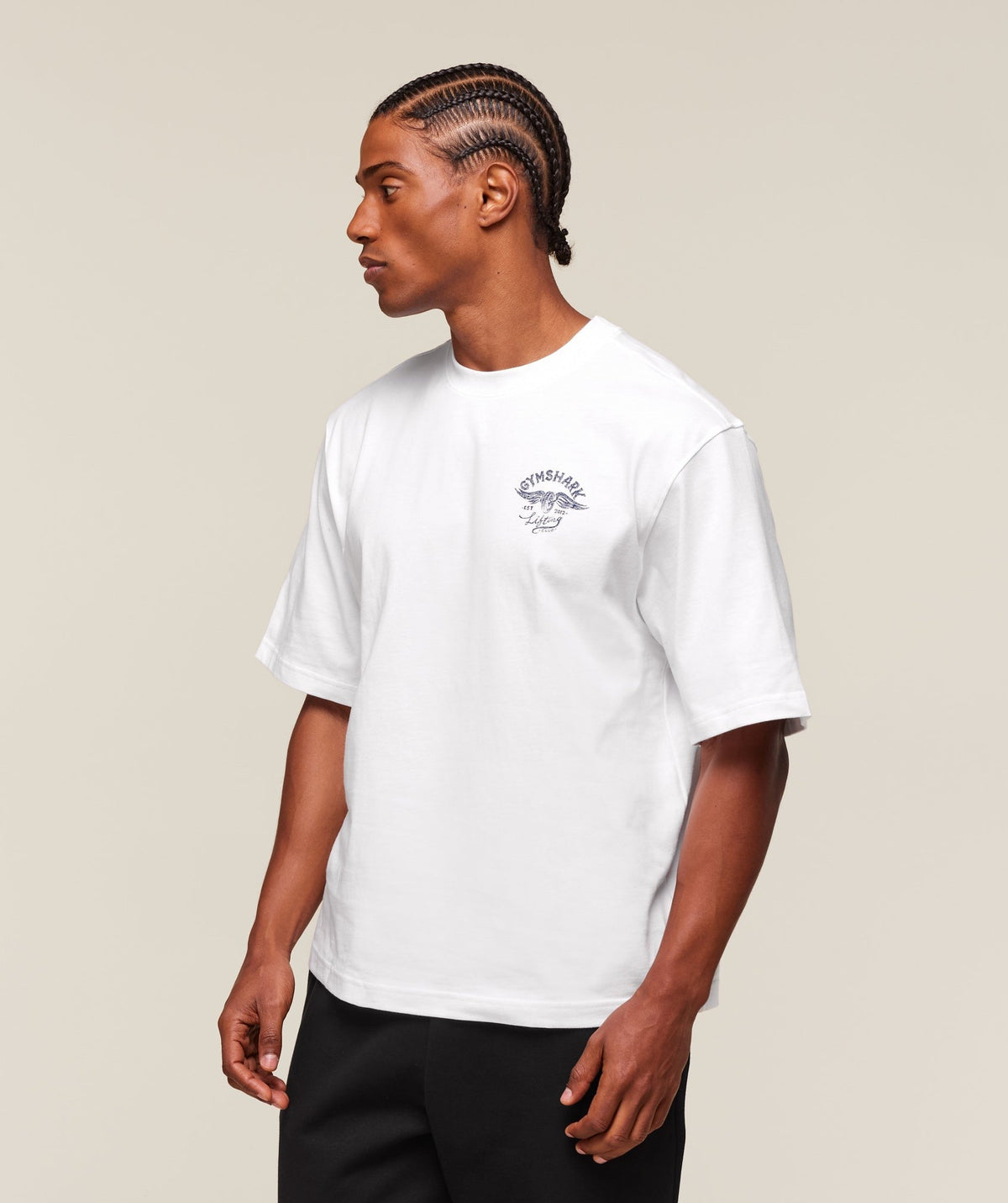 Gymshark Flying Weights Tee - White