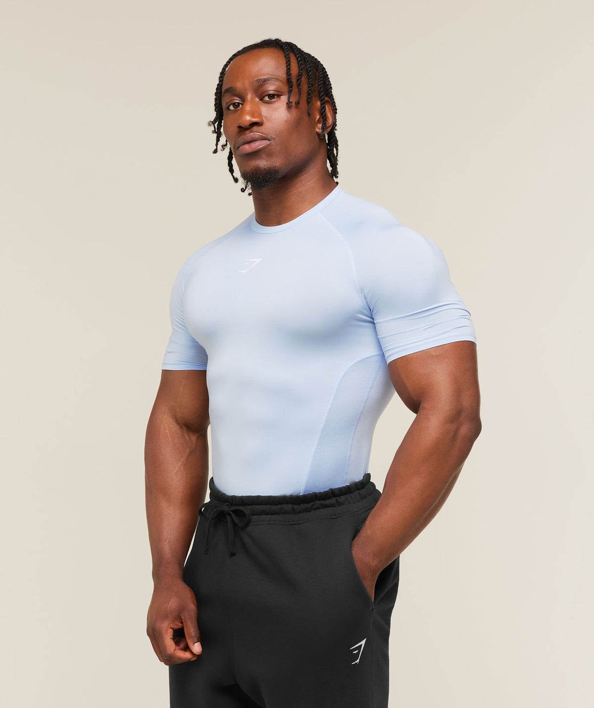 Gymshark Element Baselayer Tee - Tranquil Blue