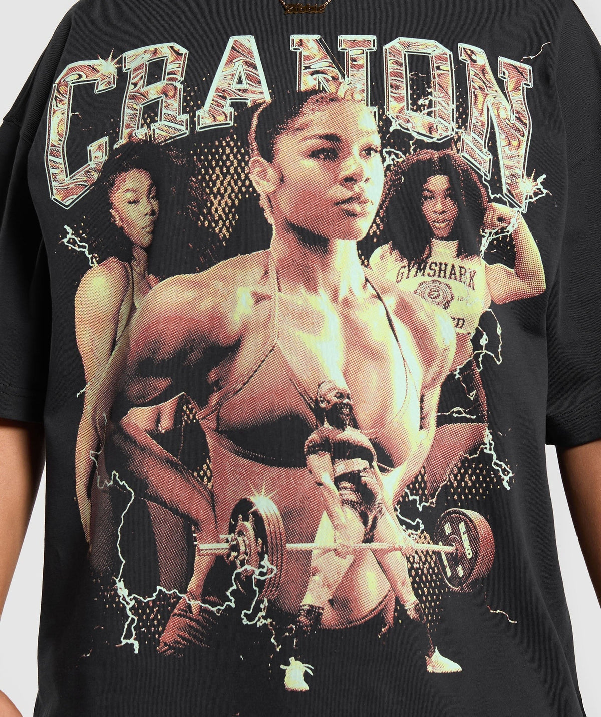 Gymshark Cranon Bootleg Graphic Tee - Black