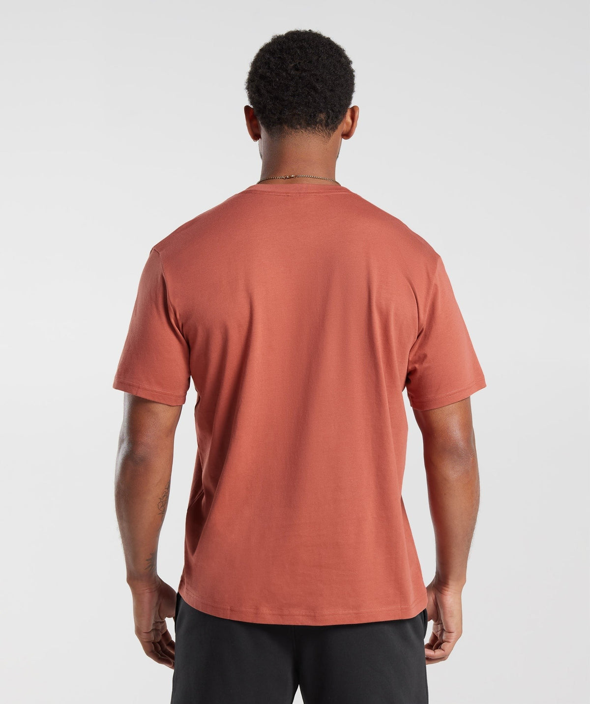 Gymshark Crest Tee - Persimmon Red