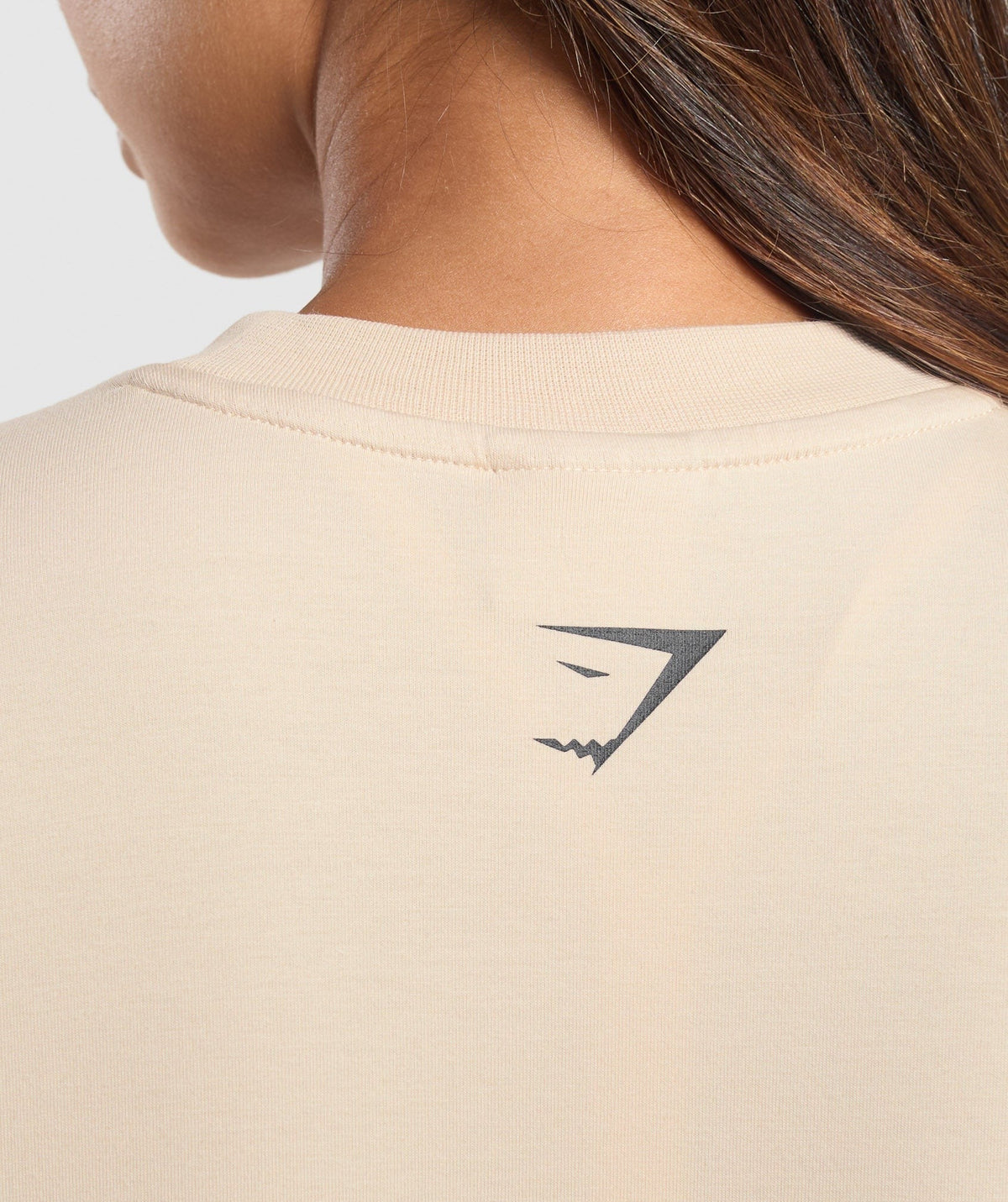 Gymshark Elevate Chain Oversized Tee - Cream Beige