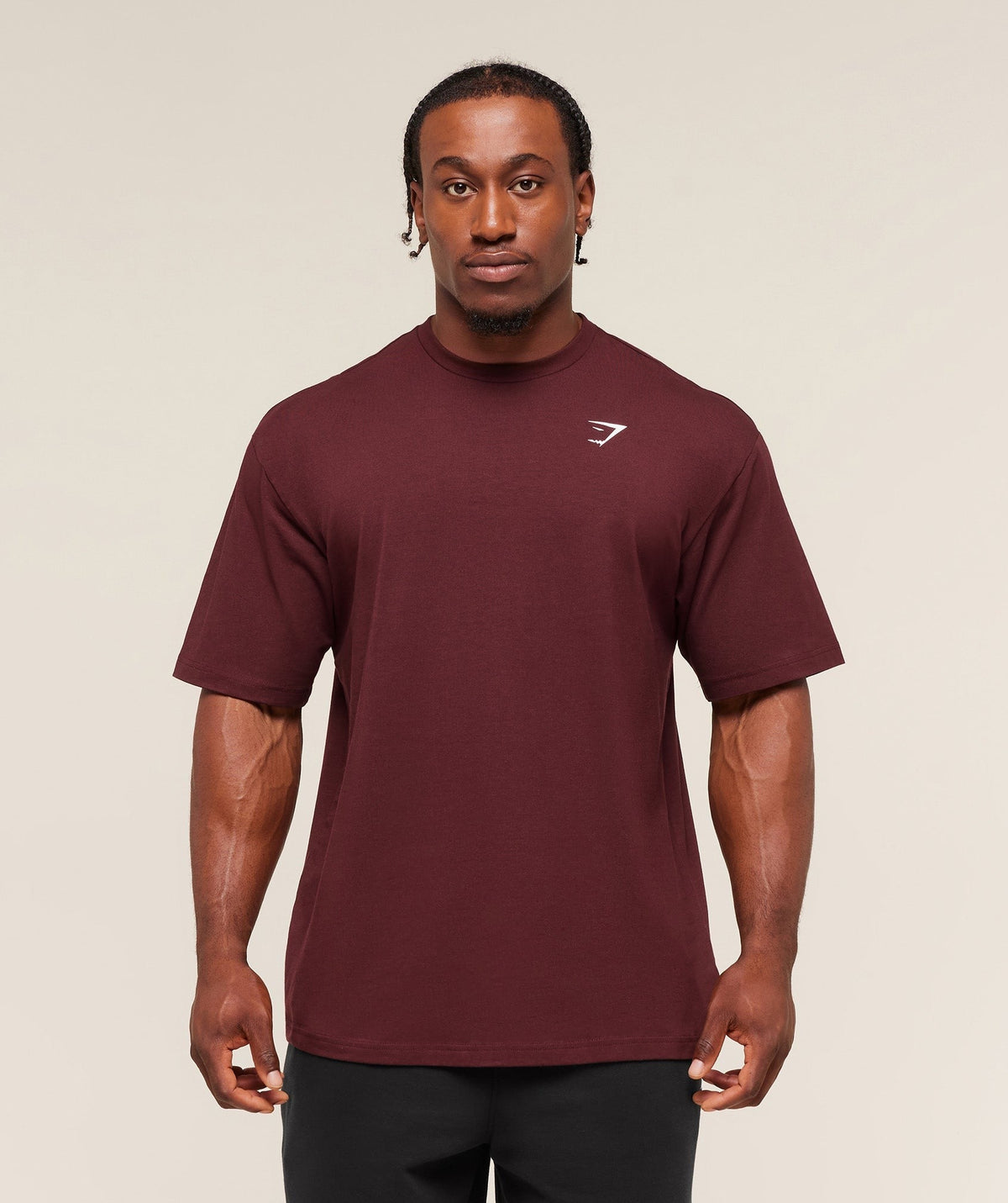 Gymshark Essential Short Sleeve Tee - Rich Maroon