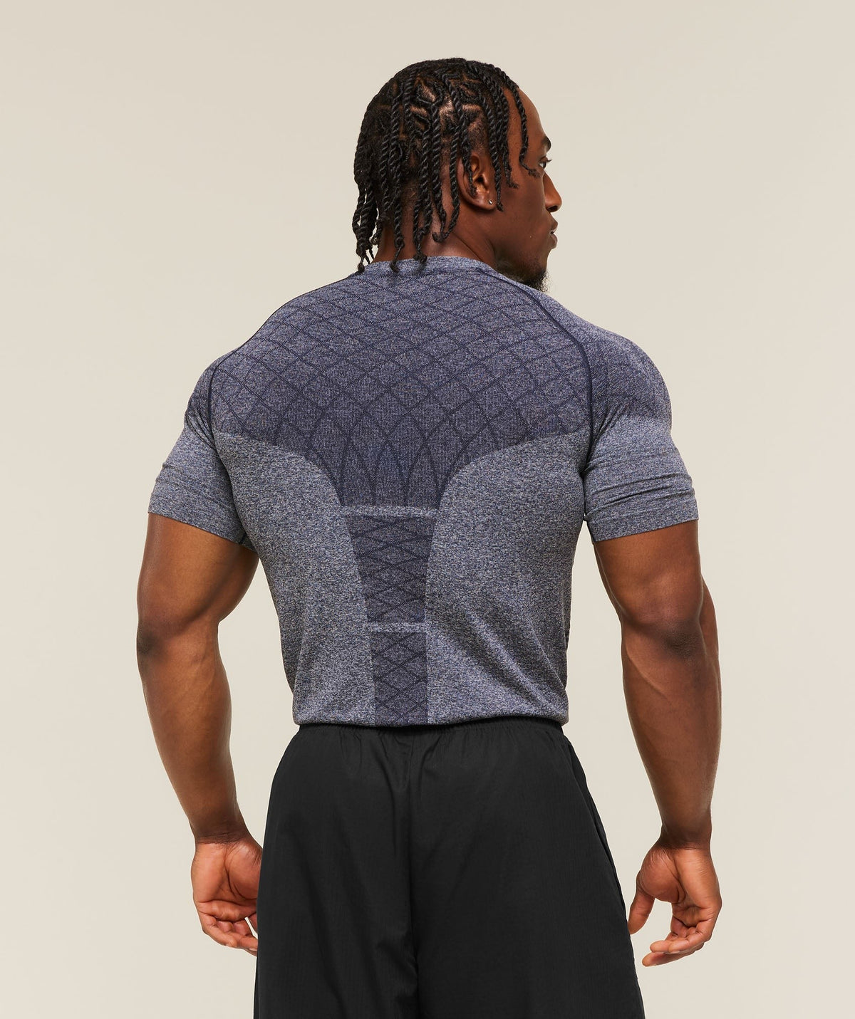 Gymshark Devant Seamless Tee - Heavy Blue