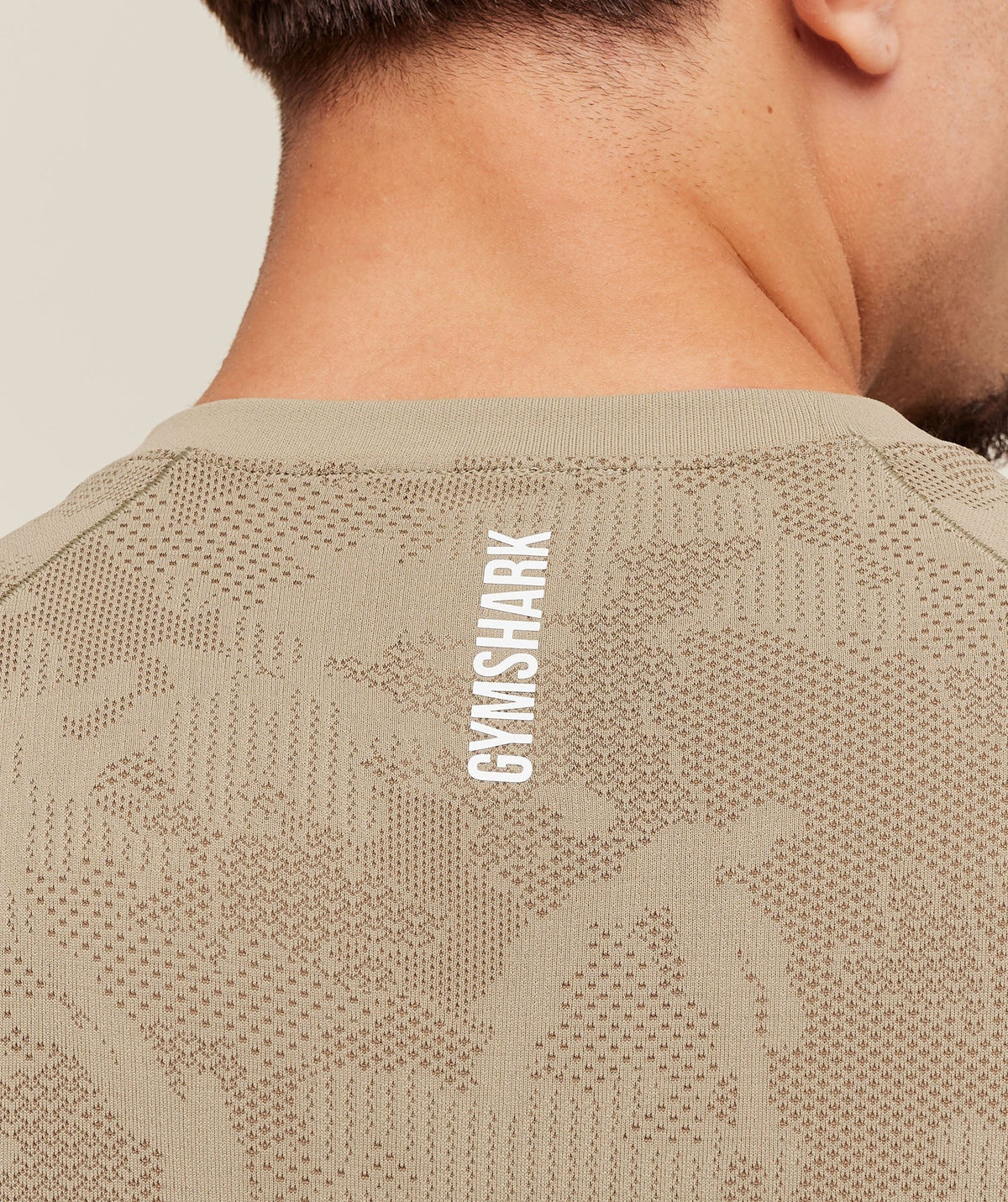 Gymshark Geo Seamless Tee - Cement Brown/Soul Brown