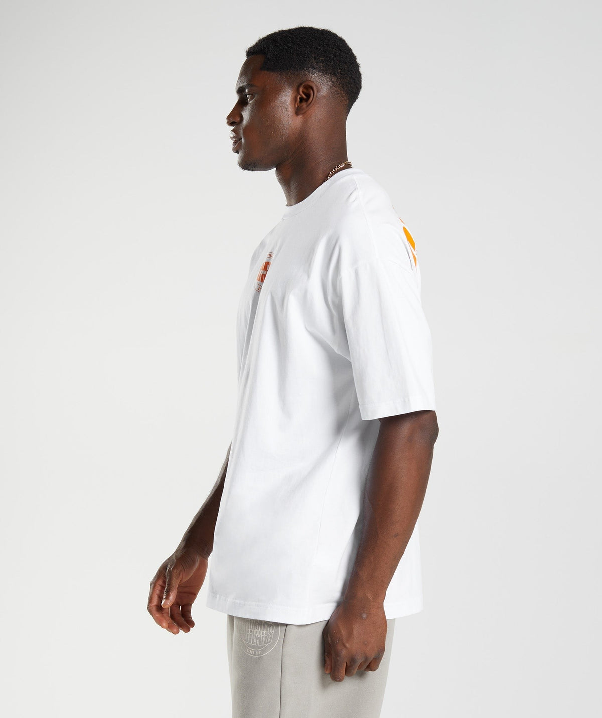 Gymshark GS10 Year Oversized Tee - White