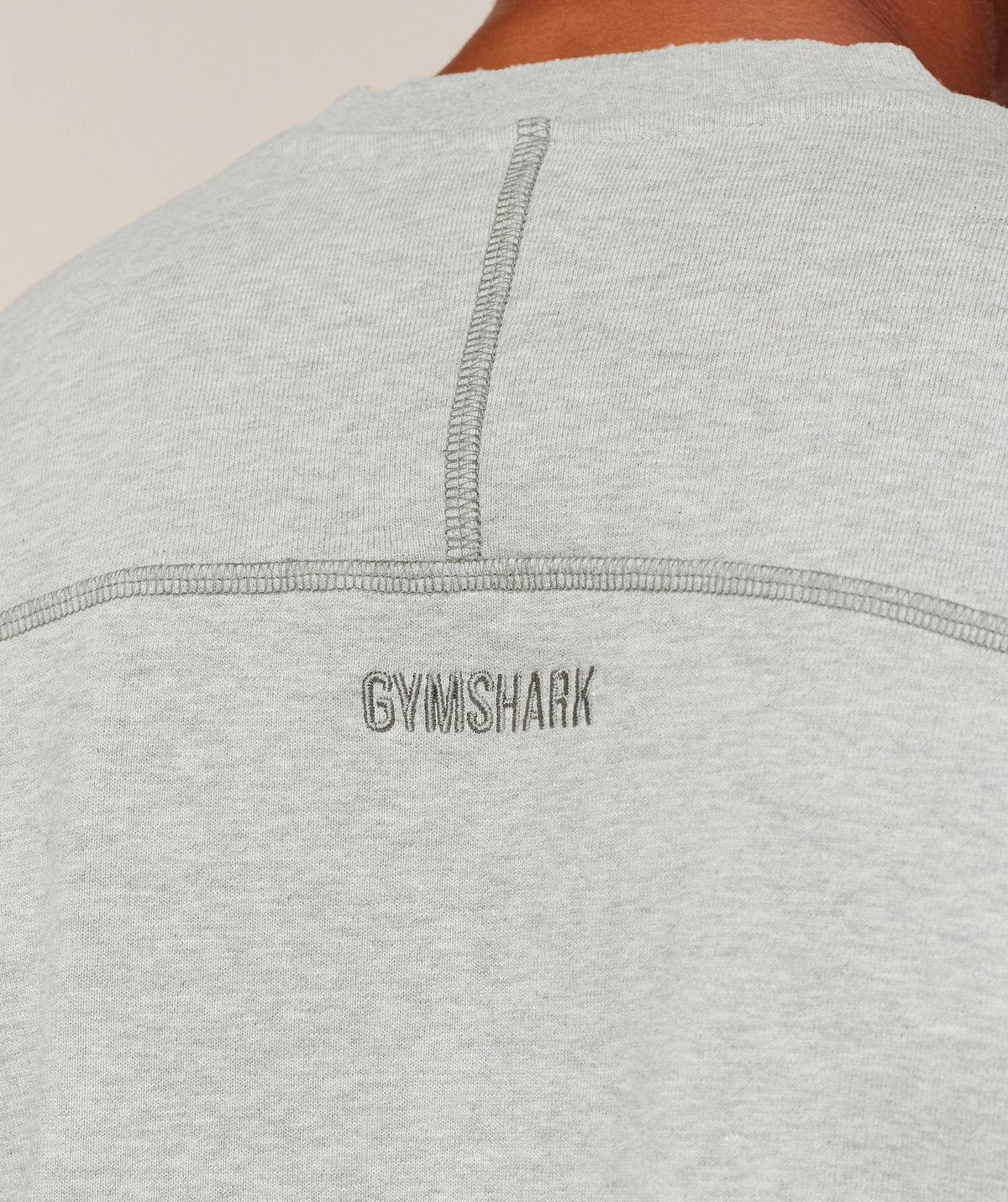 Gymshark Re-Rack Crew Neck Pullover - Soft Grey Marl