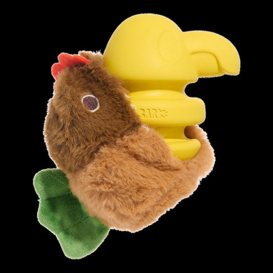 Fowl Play Durable Super Chewer 2-in-1 Rip and Reveal + Enrichment Dog Toy