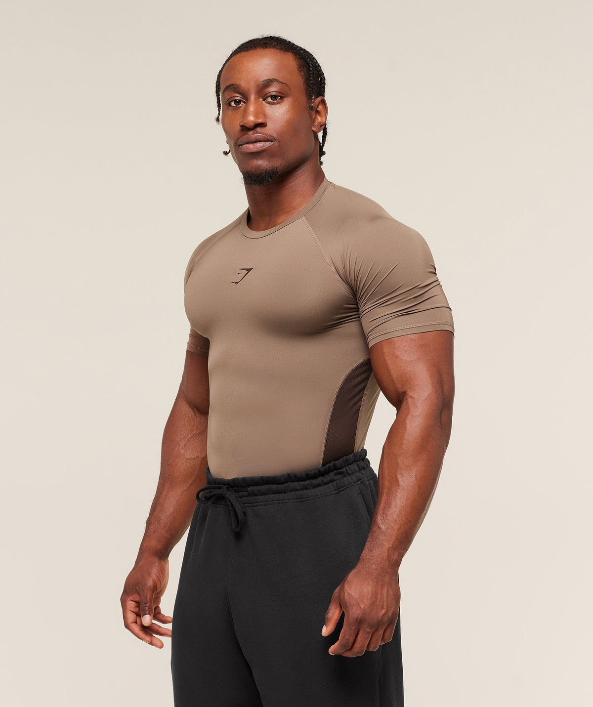 Gymshark Element Baselayer Tee - Soul Brown/Archive Brown