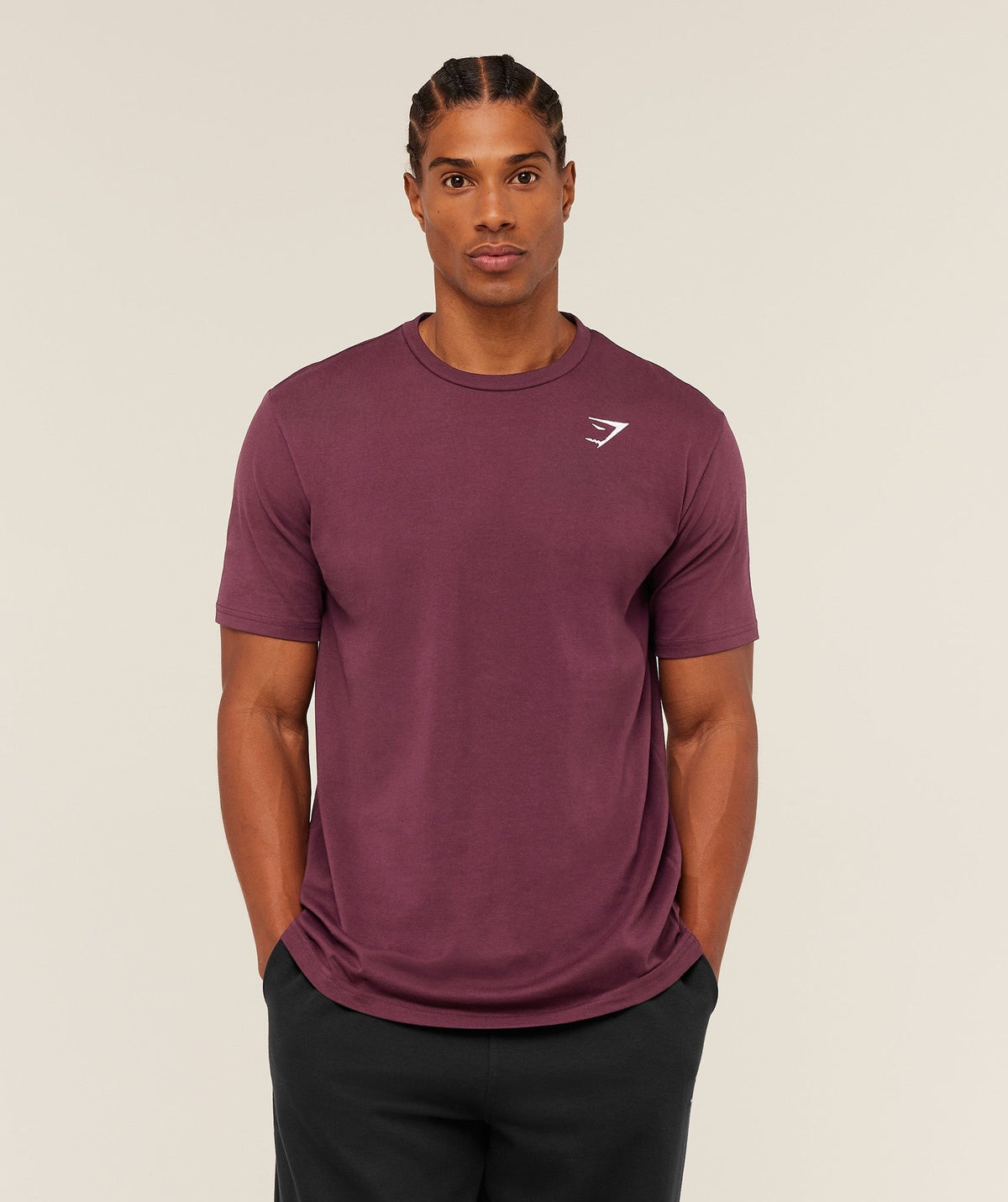 Gymshark Crest Tee - Impact Burgundy