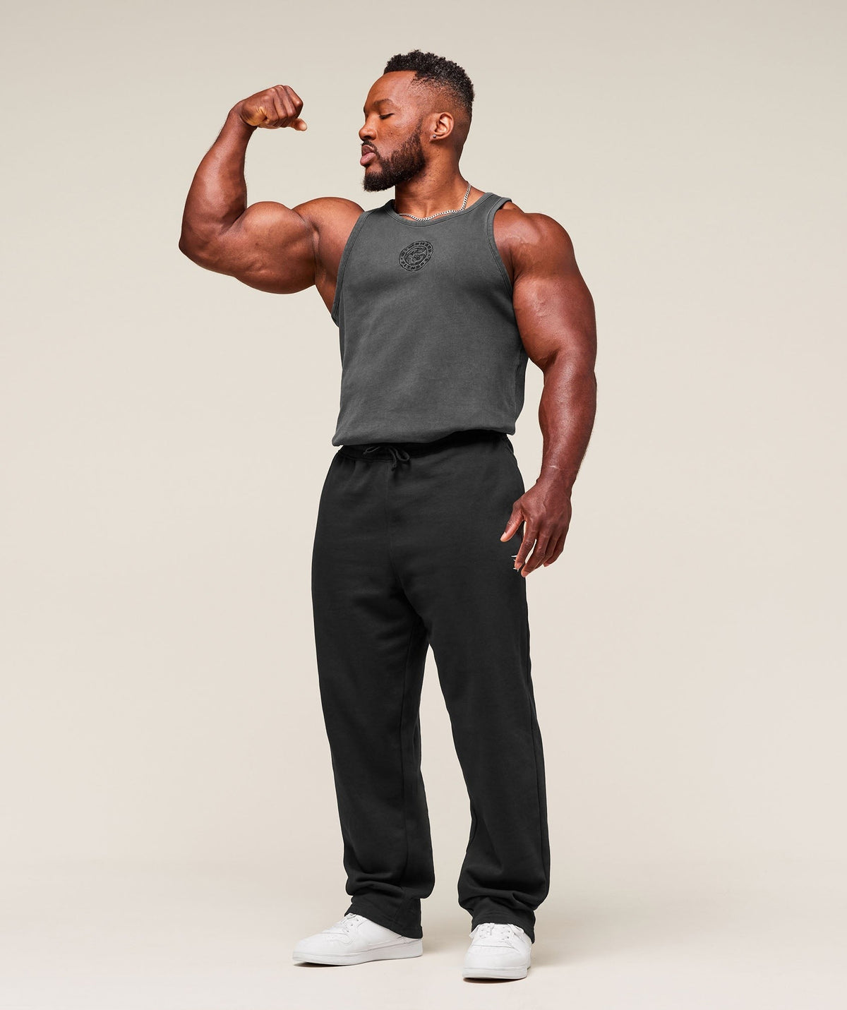 Gymshark Premium Legacy Tank - Black/Pigment Dye