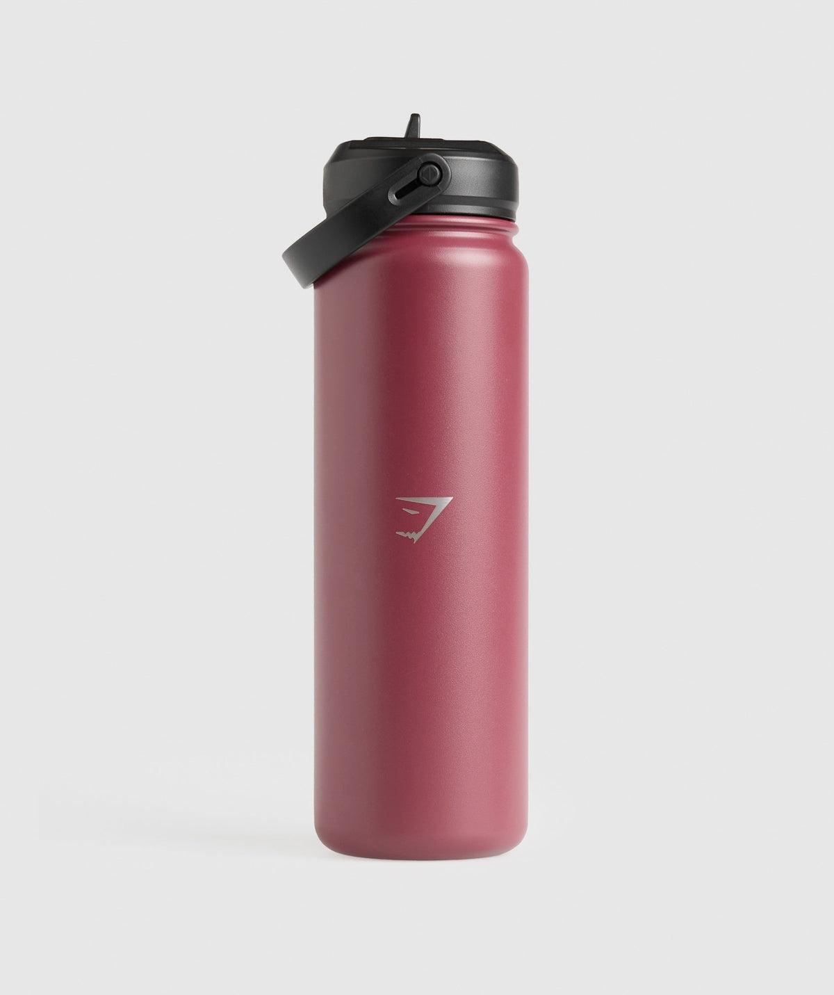 Gymshark Metal Insulated Straw Bottle 700ml - Washed Berry Pink