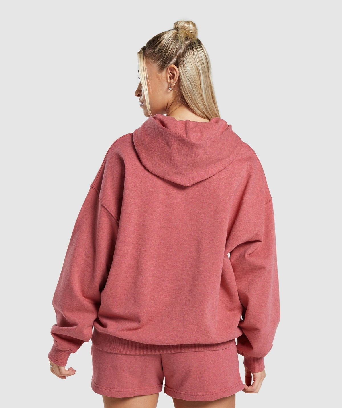 Gymshark Rest Day Sweats Hoodie - Bros Heritage Pink Marl