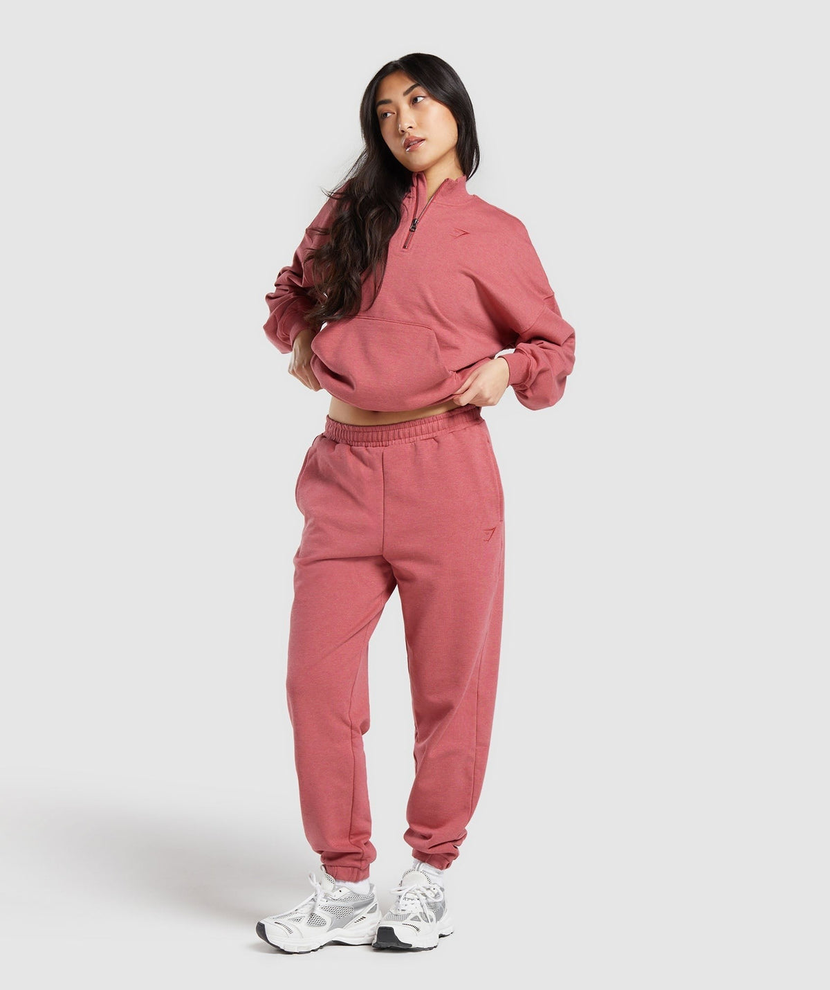 Gymshark Rest Day Sweats Joggers - Bros Heritage Pink Marl